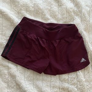 Adidas maroon shorts